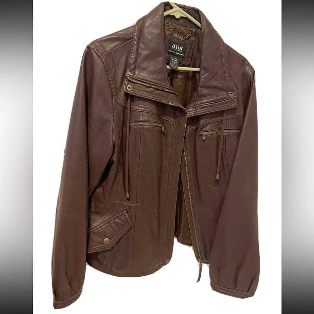 A.N.A Genuine lambskin leather jacket